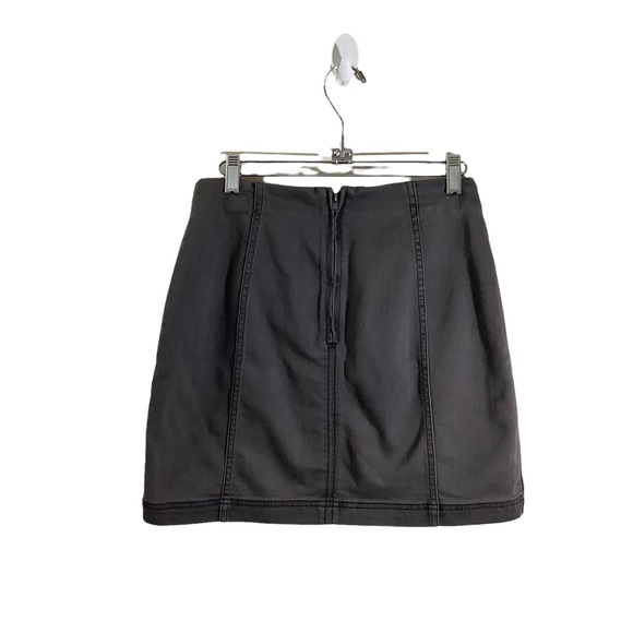 Free People Denim Grey Mini Skirt - Picture 2 of 6
